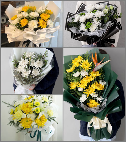 四川德阳旌阳区黄许镇白事花束代送